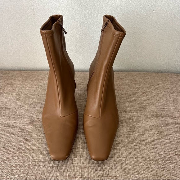 Loeffler Randall Thandy Bootie Safari Brown Kitten Heel Lamb Leather 9.5 - Picture 9 of 13